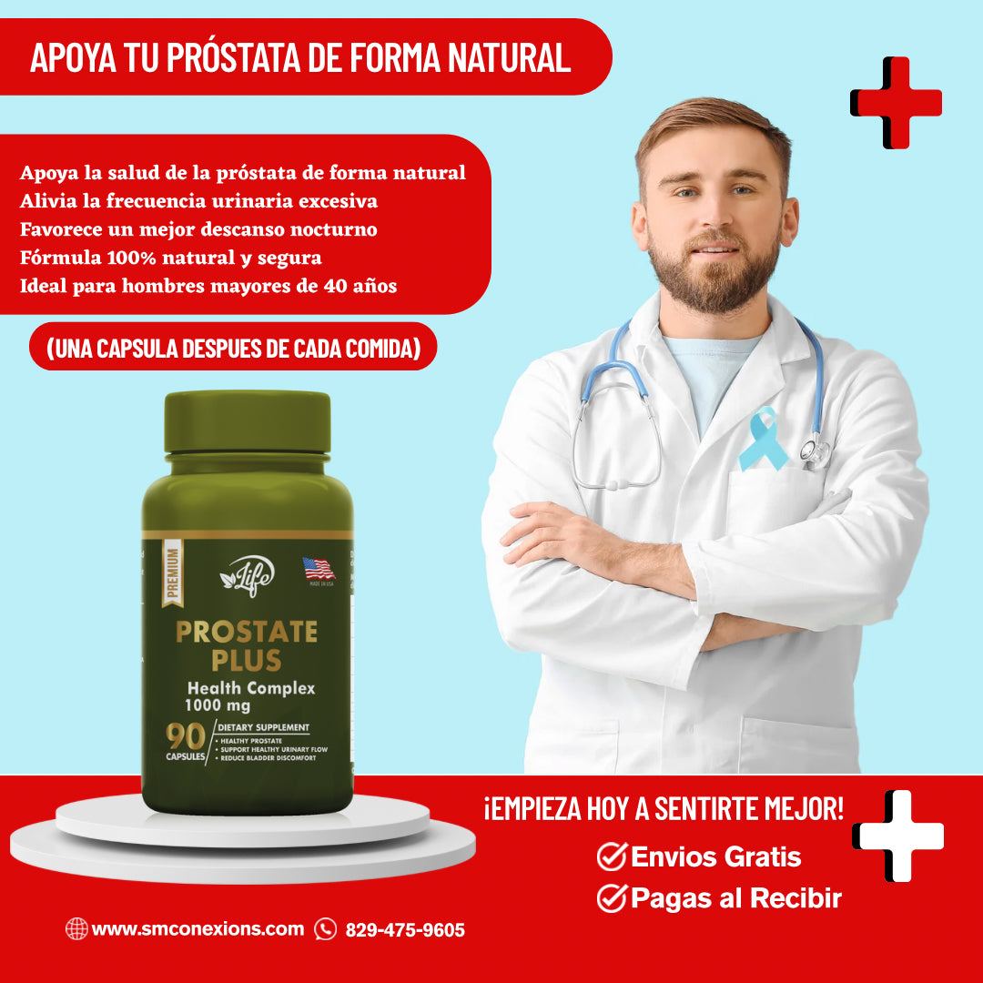 Recupera tu bienestar masculino con PRÓSTATE PLUS