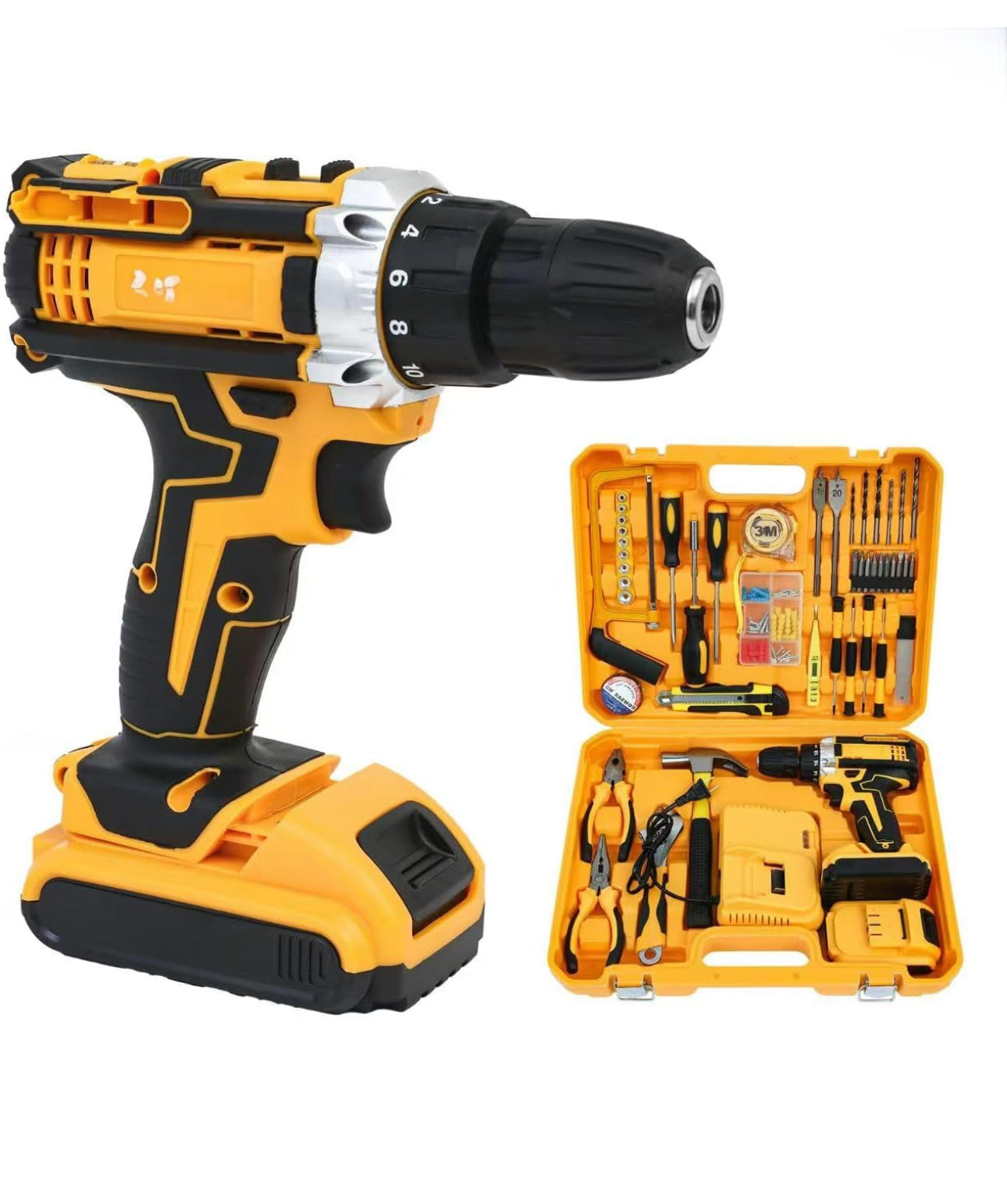 Kit de taladro 26PZ 2 batería de 21V (Ideal para cualquier tipo de trabajo)