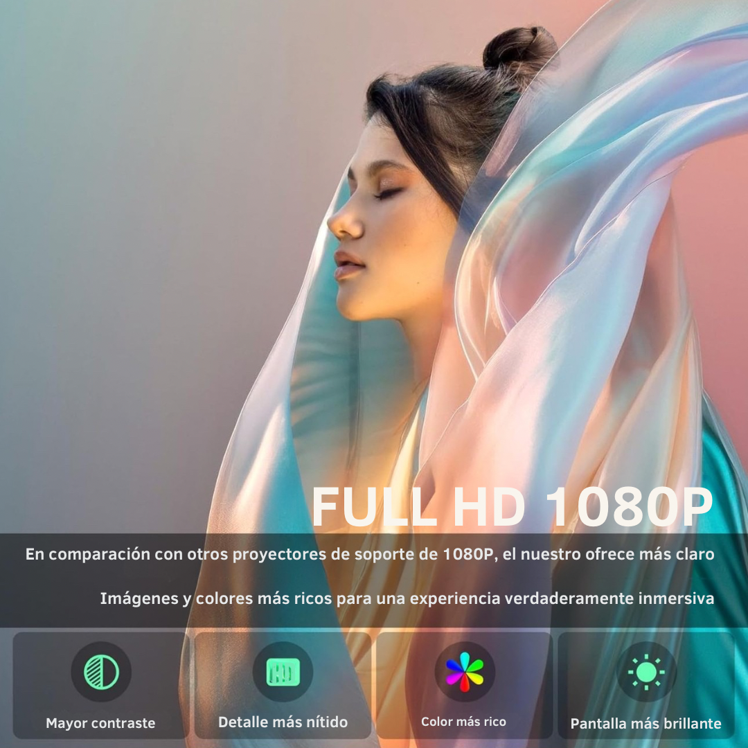 Proyector Android 11 4K 1280*720P Proyector HY300 Pro