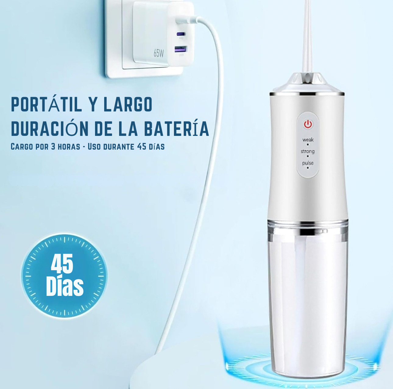 Irrigador dental ideal para una limpieza profunda, mal aliento y gingivitis