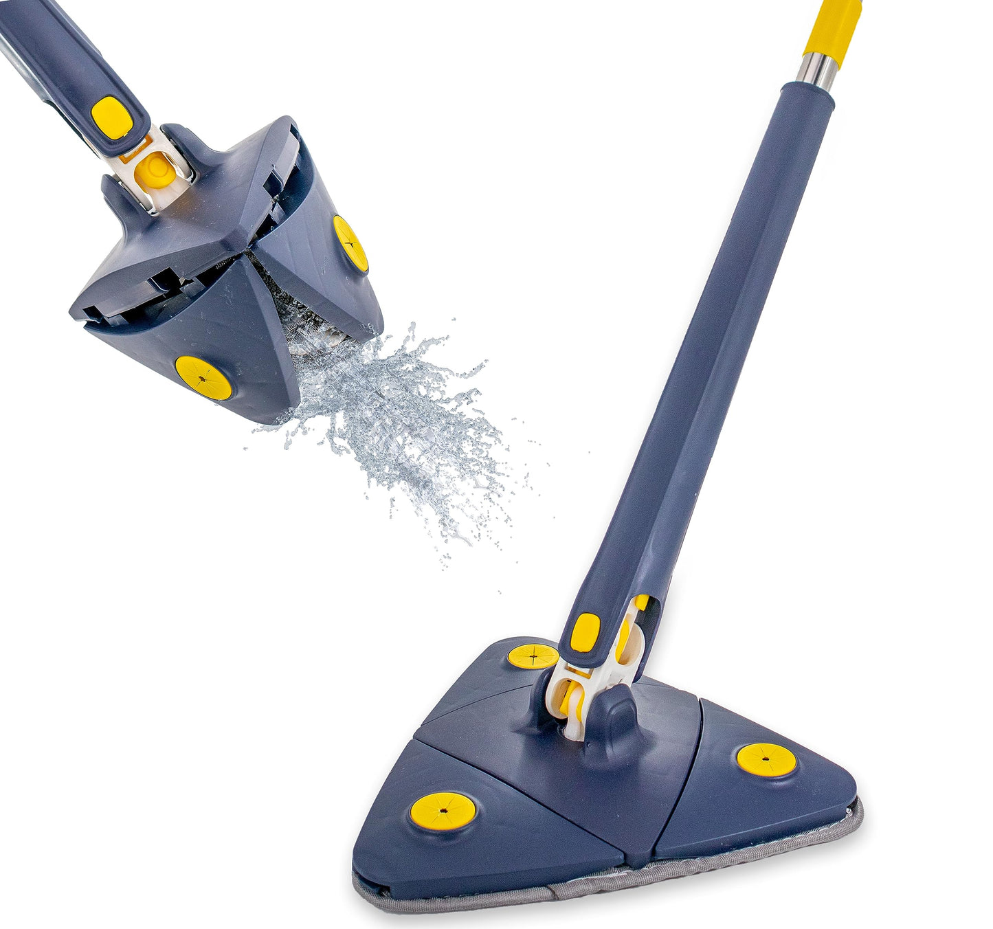 Trapeador EasyCleaner® triangular giratorio 360 grados.