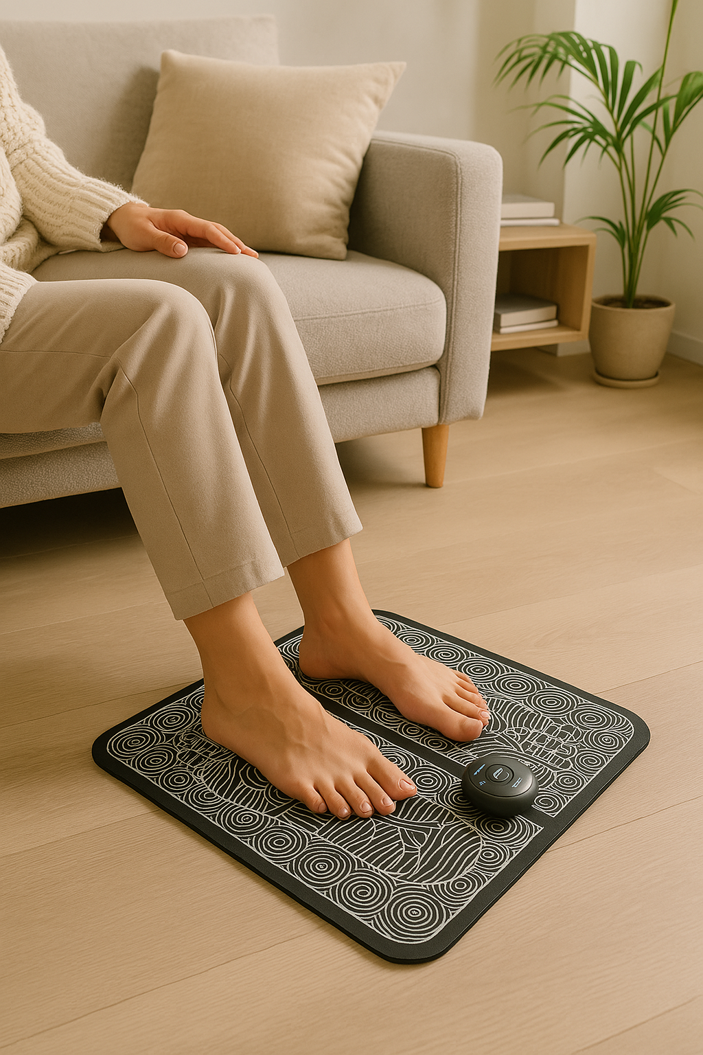 Alfombra Masajeadora para Pies – 8 Modos y 19 Niveles de Intensidad