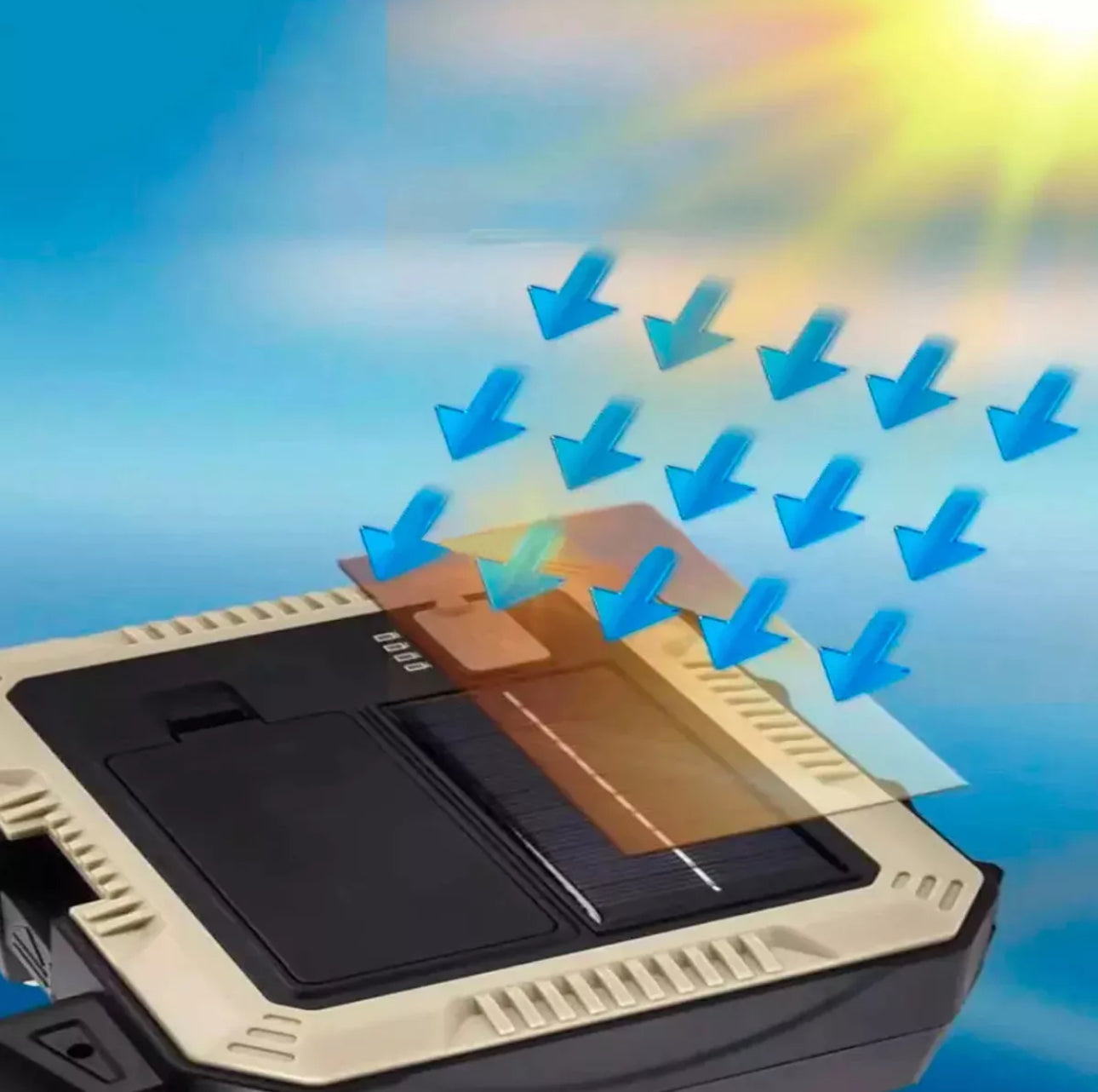 Linterna lámpara solar más kit de herramientas ideal para campamentos y emergencias