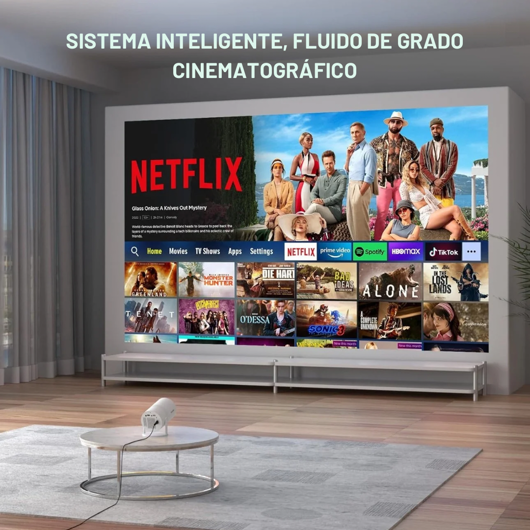 Proyector Android 11 4K 1280*720P Proyector HY300 Pro