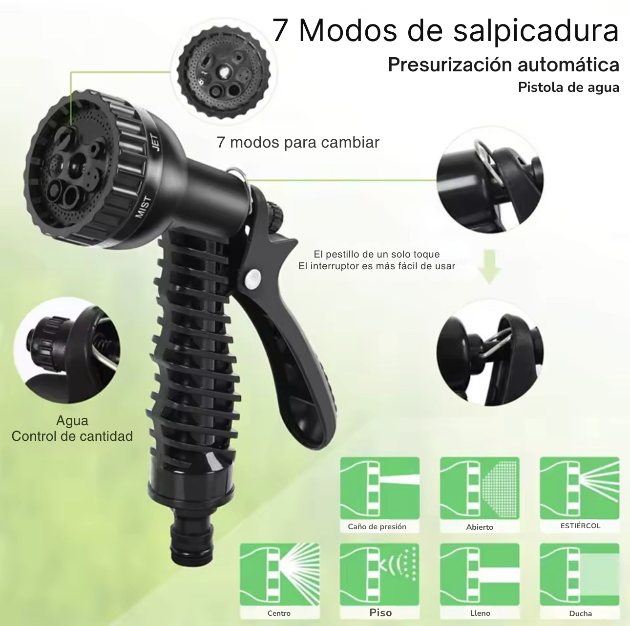 Manguera retráctil de 45 M/150 pies