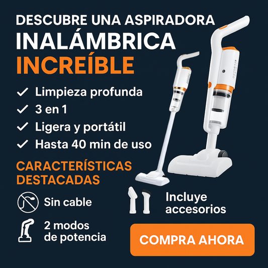 Aspiradora inalámbrica 3 en 1
