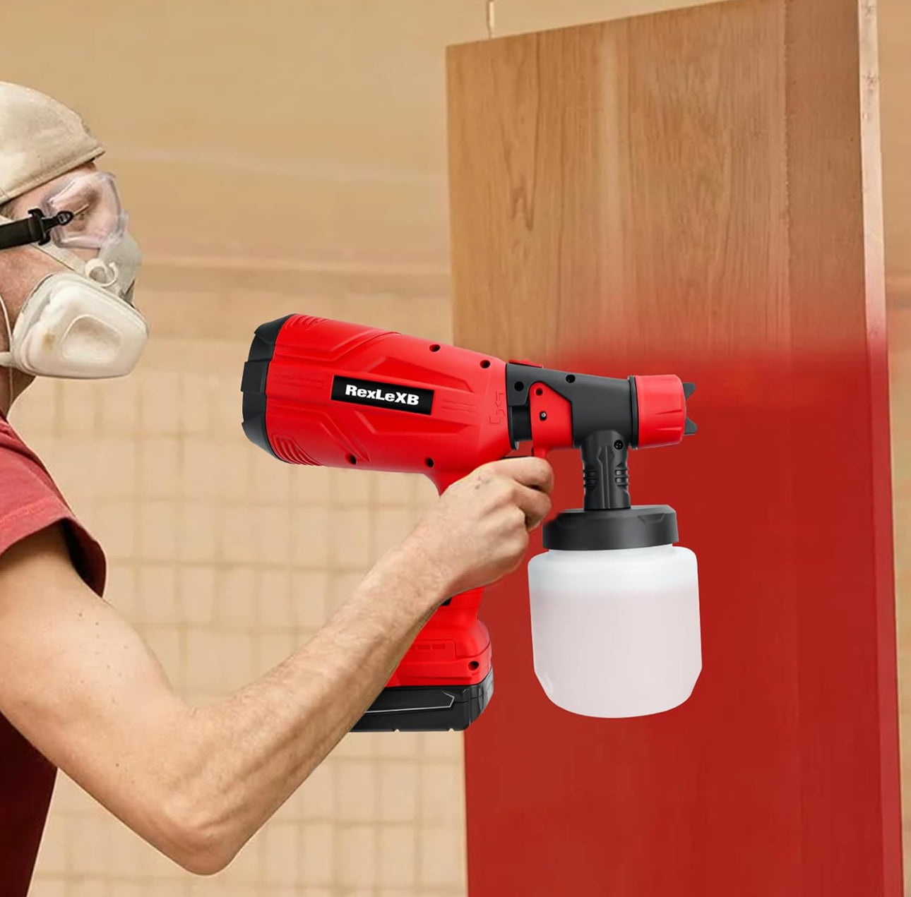 Pistola portátil para pintar de 48v