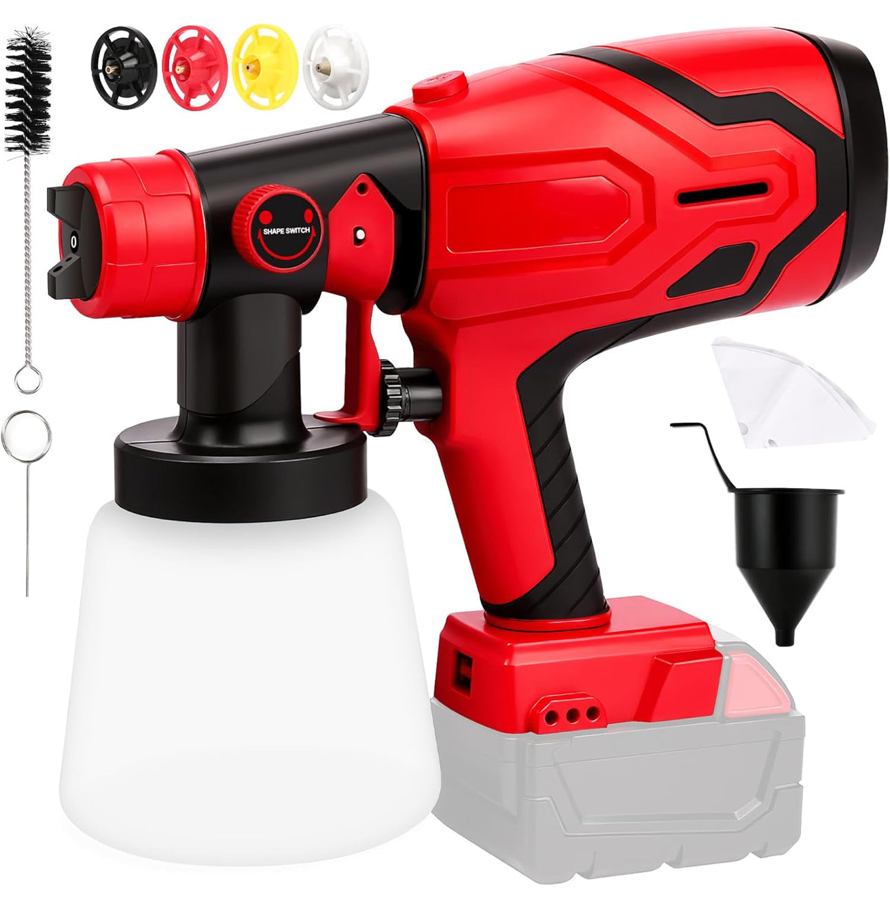 Pistola portátil para pintar de 48v